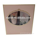 beauty matte paper packaging box with clear window cosmetic box